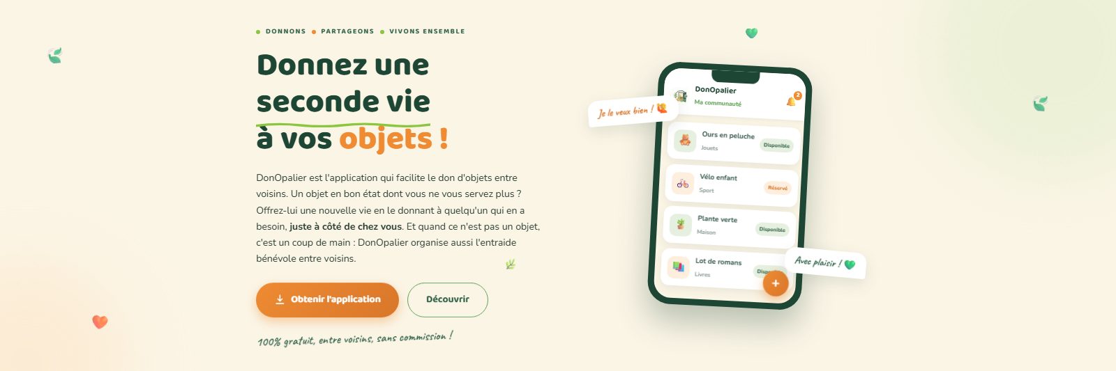 Le site donopalier.be : « Donnez une seconde vie à vos objets ! »